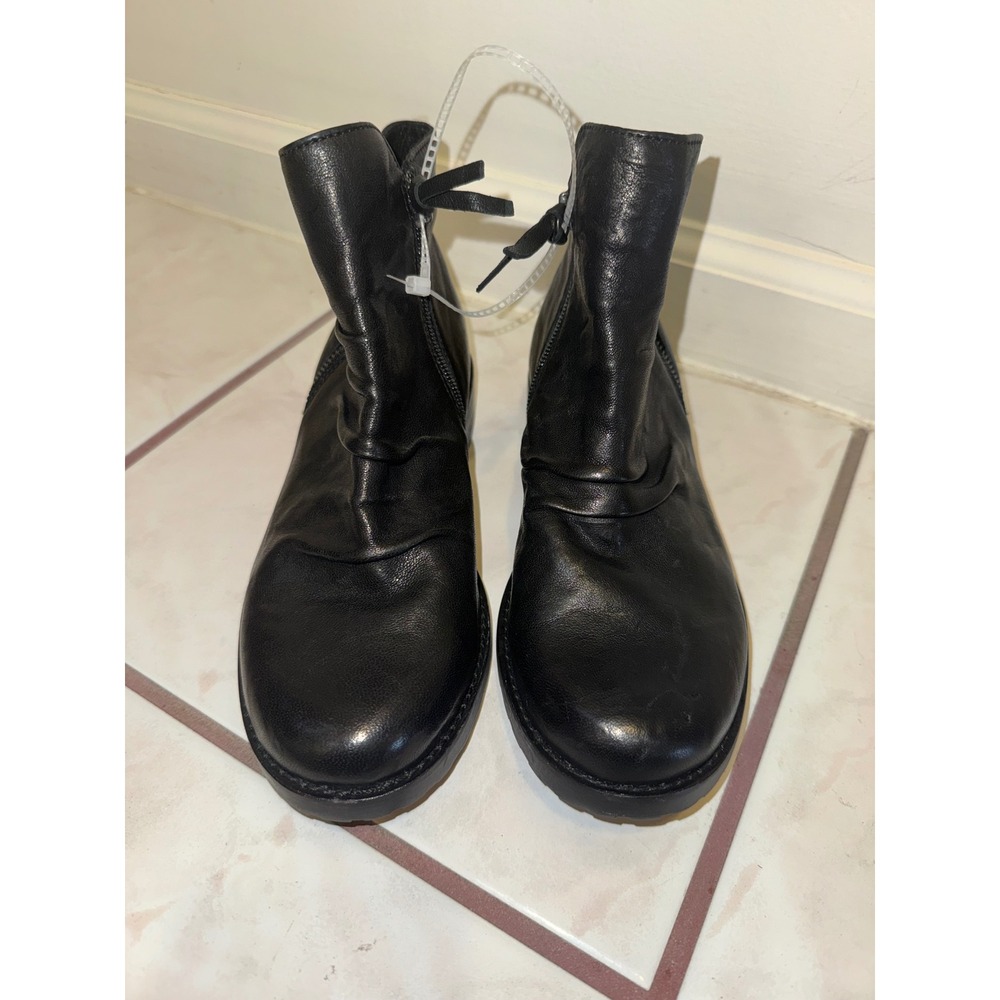 Sofft Ruched Leather Side Zip Bootie - Beckie II Size 6 - Picture 11 of 14